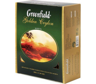 Чай GREENFIELD Golden Ceylon черный, 100 пак.